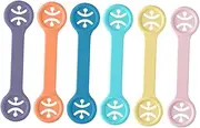 ERINGOGO 6Pcs Bib Clips Durable Newborn Feeding Napkin Clamps Fixing Tool for Mess Mealtime Tpr Material Sturdy and Bib Accessories