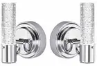 Westinghouse Cava One-Light LED Wall Fixture, Chrome Finish,Bubble Glass, 2 Pack