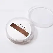 Stapi - Printed Powder Puff (Various Designs) Circle Case - Transparent - One Size / Powder Puff - Ruby Cell - 0.18cm Thickness - Droplet - Smiley Face - White - L