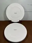 NEW Mikasa TRELLIS Set of 4 Dinner Plates 11" Bone China White MIKASA