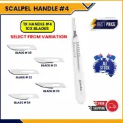 SURGICAL SCALPEL BLADES 10X PREMIUM BLADES ALL SIZES CARBON STEEL BLADES NEW