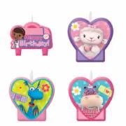 Doc McStuffins Party Supplies Happy Birthday Candle Set