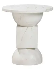 TOV Furniture Chip Marble Print Indoor/Outdoor Side Table