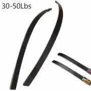 30-50 lbs Recurve Bow Limbs for Long Bow Outdoor Hunting w/Fiberglass Maple Wood