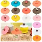 Cap Tea Coffee Lids Silicone Cup Cover Leakproof Dustproof Suction Cup Cover