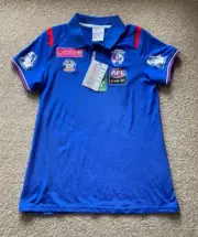 AFLW Western Bulldogs On Field Team Polo Shirt - S / 10 - New With Tags