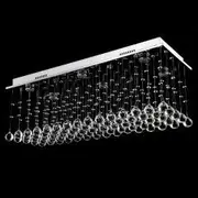 Lampada Scatola 6 Light Premium Crystal Ceiling Light - Chrome