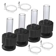 4 Pack Mini Bio Sponge Filters for Aquarium, Small Fish Tank Filter Kit with