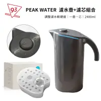 在飛比找momo購物網優惠-【PeakWater】JUG 濾水壺+濾芯組合 2400ml