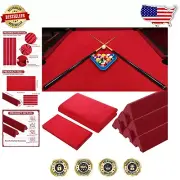 Comprehensive Pool Table Upgrade Kit - Billiard Cloth, Strips & Rubber Bumpers