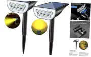 Solar Spotlight Outdoor Waterproof Bright Garden Lights Landscape 5 Warm White