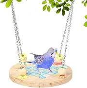 Bird Swings Hammock,Bird Cooling Hammock Ice Pad | Hot Weather Removable Swing Toy Cage Bed for Canary Cockatiel Conure Parakeet Calming Climbing