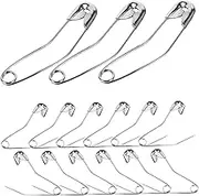 Tofficu 200pcs Bent Pin Knitted Fabric Pin Safety Pin Bulk Pin for Bags Pins for Clothes Quilting Basting Clothing Accessories DIY Brooch Stainless Steel Clothespin Cross Stitch Bridegroom