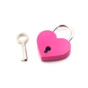 Love Padlock Small Luggage Bag Lock with Key Travel Portable Mini Padlock