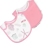 Abaodam Cotton Baby Saliva Wipes 2pcs Eating Apron Boys and Girls Feeding Bibs Soft Absorbent Unisex for Drooling Teething Feeding Time