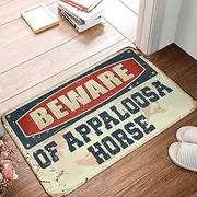 Beer Decor Beware of Appaloosa Horse Rug Outside Fall Door Mat Summer Floor Mat ( Size : 50X80CM )