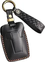 for Great Wall GWM Wey Tank 300 Leather Remote Car Key Case Fob Cover Suitable black