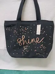 RADLEY LONDON Shine Black Zip Tote Bag NWT
