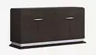 72 Gray Two Drawer Buffet Table Soft Close with Four Doors