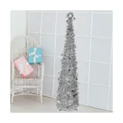 Indoor Christmas Tree Decorations, 5.9ft Vintage Cute Skinny Small Pop up Xma...