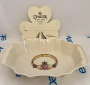 DONEGAL PARIAN CLADDAGH HP IRISH SWEET MEAT JAM TRINKET DISH 6 .25" **NEW**