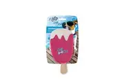 Dog Drinking Sponge Soak - Strawberry Ice Cream Shape Chew Play Toy AFP - Pink