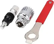 NOLITOY 1 Set Professional Multi Function Bike Repair Tool Shaft Remover Wrench for Convenient Bicycle Maintenance Includes Crank Extractor Non Slip Grip for Home Use