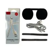 Flexible Charging Cable Silicone Lens Caps for VR2 Headset