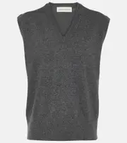 [Extreme Cashmere] Extreme Cashmere N°243 Spencer cashmere-blend sweater vest One Size grey