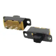 20 Pcs 5mm Height Knob 3 Pin 2 Position 1P2T SPDT Panel Slide Switch 0.5A 50V DC