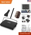 Lightweight Manual Carpet Sweeper with Built-in Dustpan - Pet Hair Cleanup Tool