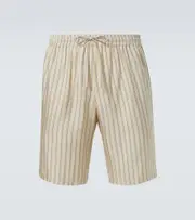 [Le Kasha] Le Kasha Striped silk shorts UK 34 multicoloured