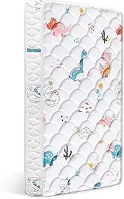 Ours à bulles High-Quality Foam Mattress 70 x 140 cm, High-Quality Soft Microfibre Fabric, Hypoallergenic, 13 cm Thick and Soft Children's Mattress, Non-Toxic Baby Mattress According to Oeko-Tex