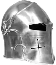 Medieval Barbuta Visor Helmet Role Play Knight Wearable Helmet Halloween Costume