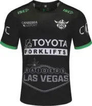 Canberra Raiders 2025 NRL Mens Las Vegas Run Out Tee Sizes S-7XL BNWT