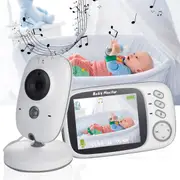 3.2 inch LCD 2 Way Audio IR Night Vision Baby Monitor Smart Surveillance Camera Automatic Tracking Wireless Home Security