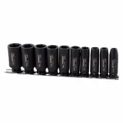 Kincrome K2094 - Deep Impact Socket Rail 10 Piece 3/8" Drive - Imperial