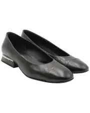 Chanel Leather Pearl-Embellished Flat (Authentic Pre-Loved)