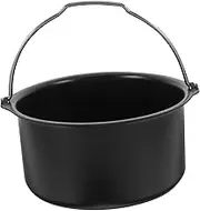 Zerodeko Round Cake Baking Mold Air Fryer Basket Flat Baking Mold Deep Pan for Air Fryer Non-Stick Great for Gatherings Compact Design