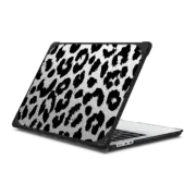 MacBook Air 13-inch (M2 - M4) Bounce Case Black White Leopard Print