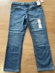 New Wonder Nation boys blue wash slim adjustable waist jeans - size 10 husky