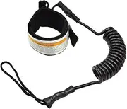 Coil Leash - Ankle Leash | 6mm Thick Strap for Longboard Surfboards, Stand-up Paddle Boards, Replacement Leg Rope