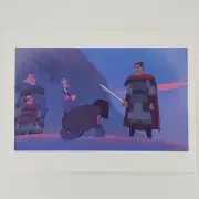 Mulan Postcard Li-Shang Yao Ling Chien-Po Chi-Fu Disney Hyperion 1998 4.75"x6.5"