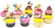 Alice in Wonderland Birthday Cake Topper CUPCAKE Set Featuring The March Hare