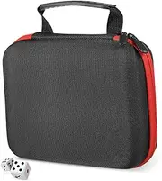 QUMIIRITY Dice Display Holder Portable Dice Bag Pockets Table Game Storage Secure Dice Organizer Elegant Design