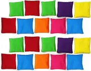 20 Pack 2inch/5cm Nylon Bean Bags Children Family Adults Outdoor Yard Games Bean Bag Toss Carnival Toy Bean Bag Toss Game