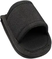 Outdoors Duty Belt Open Top D Cell Compact Light Holders Nylon Weave Pu Flashlight Pouch for Camping
