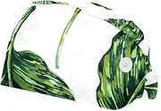 [FVQL] 2 Pcs Nurse Caps for Women, Reusable Surgical Cap Scrub Cap, Tropical Leaf Pattern