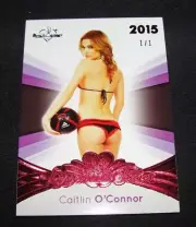 2015 Benchwarmer CAITLIN O'CONNOR Signature #102 Red Foil Variant #1/1 PLAYBOY