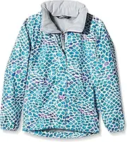 [THE NORTH FACE] Girl's Novelty Resolve North Face Girl's Novelty Resolve Jacket - Blue/Bluebird Pebble Print, X-Small/Youth
